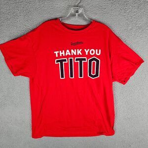 Thank You Tito Shirt Cleveland Guardians MLB Red T-shirt XL Terry Francona